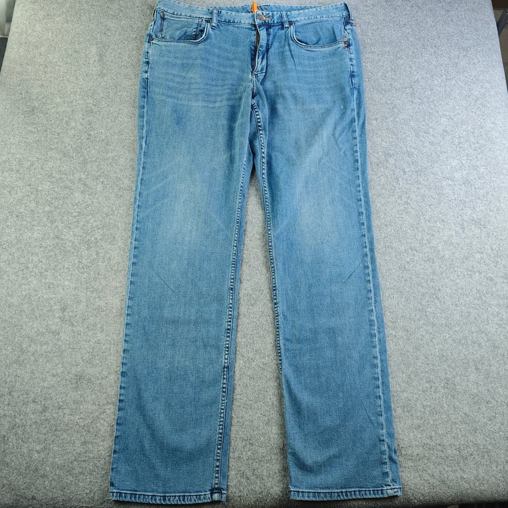 Tommy Bahama Authentic Straight Leg Jeans Mens 38x34 Blue Denim Medium Wash